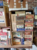Lot Of Cigar Boxes Blue Ribbon Webster & More