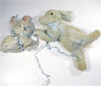 Vintage Knickerbocker Toy Co. Stuffed Rabbit Dolls