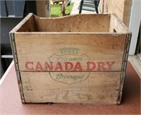 Canada Dry Beverages Wood Crate Soda Pop Ginger