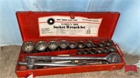 21 piece 3/4" drive socket set