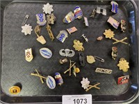 U.S. military pins. Good condition.