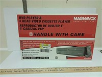 Magnavox DVD Player & 4 Head Video Cassette