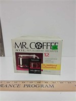 Mr. Coffee replacement decanter new in box
