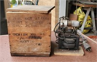 Handmade Machinery In Wood Crate Muller