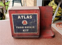 Vintage Atlas Tube Repair Kit Metal Case