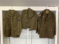WW2 U.S. military uniform jackets.