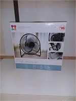 Interiors by design 9" high velocity fan new in