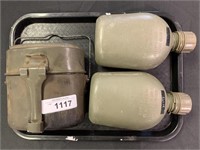 Military Lunch Box and Canteens.