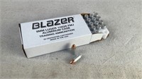 (50) Blazer 115gr 9mm Luger FMJ Ammo Aluminum