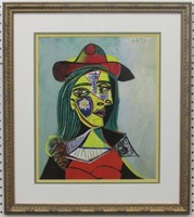 Woman In Hat & Fur Collar Giclee By Pablo Picasso