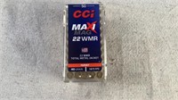 (50) CCI Maxi-Mag 40gr 22 WMR Ammo