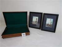 LOT OF WALL DECOR AND POKER CHEST