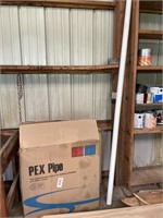 1/2” Pex Pipe and Piece of PVC 2.25” x 95”