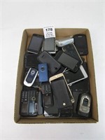 BOX OF OLD PHONES