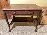 Antique Library Table 35"x24"x30"