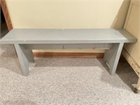 Grey Wooden Bench 48”