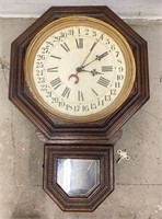 Vintage 31 Day Wall Clock with Pendulum & Key