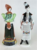 Hollohaza Hand Painted Porcelan Figurines