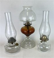 Oil Lamps Including Eagle & Arda, Lot of 3