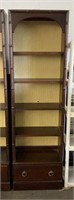 Bamboo Inspired Shelving Unit with 4 Shelves &