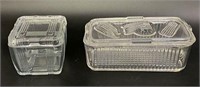 Glass Refrigerator Dishes, Lot of 2