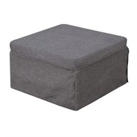 Designs4Comfort Folding Bed Ottoman Soft Gray