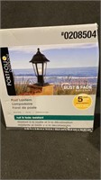 Portfolio Outdoor Plastic Post Lantern