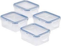 LOCK & LOCK 4-Piece Food Plastic Storage Container