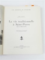 Livre La vie traditionnelle èa Saint-Pierre -