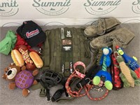 K9 vest and toys