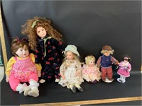 Lot of 6 dolls-see descrpition