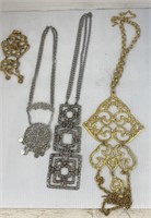Assorted costume jewelry necklaces 
12”-16”