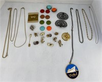 Assorted costume jewelry