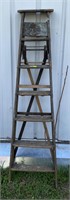 78" Wood ladder