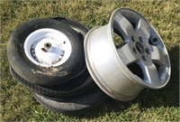 misc tires including a nylon, 2 tow-master, and