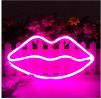 MorTime Lip Shaped Neon Signs