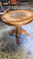 Small wood round  table