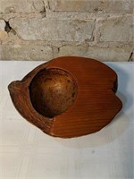 Rare, Vintage Coconut Bowl From Kwajalein Island,