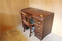 Waterfall desk w/chair