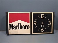 Marlboro vertical or horizontal clock sign