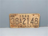 1969 indiana license plate