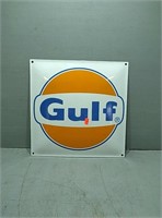 small metal gulf sign