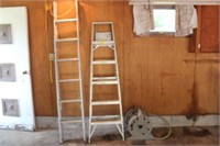 (2) Ladders & Hose Reel