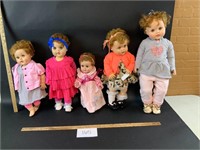 Lot of 5 AMERICAN CHARACTER DOLLS