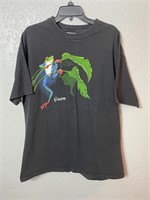 Vintage Guam Frog Graphic Double Sided Shirt