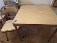 4 Chairs & Card Table