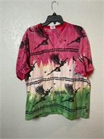 Vintage 1995 Santana Tie Dye All Over Print Shirt