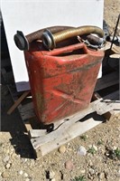 Red Metal Gas Can