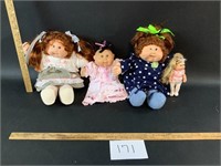 Lot of 4 Cabbage Patch Dolls