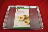 New Tramontina Baking Sheets 2pc lot Commercial